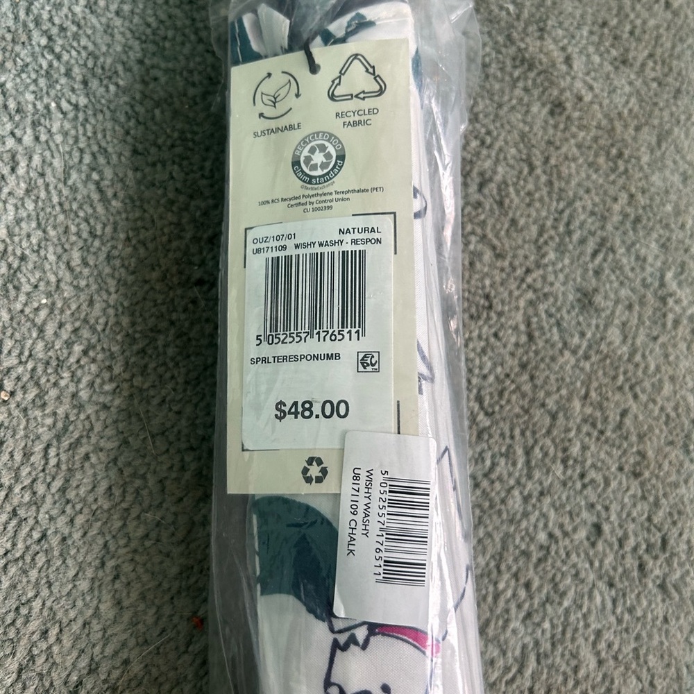 RADLEY LONDON White and Green Umbrella - Picture 2 of 3
